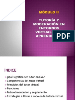 Módulo 2 - Tutoría y Moderación en Entornos Virtuales de Aprendizaje