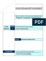 Ministry of Education English Language Certification Practice Exam