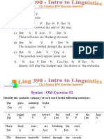 Ling 390 Syntax HW Exercises