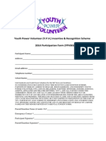2014 YPV Participant Form