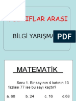 Bi̇lgi̇ Yarişmasi