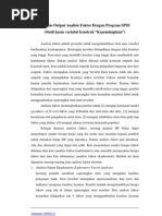 Download Output Analisis Faktor Spss by tarwasuma SN23670460 doc pdf