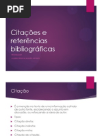Citações e Referências Bibliográficas NORMA NOVA
