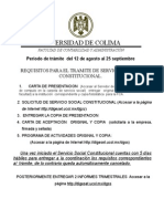 Requisitos de Servicio Social Constitucional