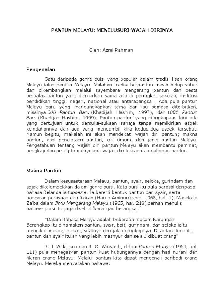 Pengertian Pantun Syair Gurindam Dan Puisi KT Puisi