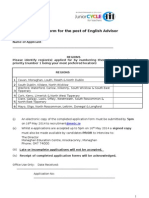 English Advisor App Form - English Version