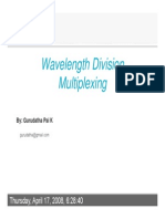 Wavelength Division Multiple Xing