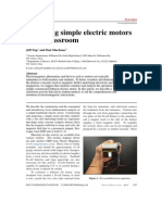 Analysing Simple Electric Motors in The Classroom: Jeff Yap and Dan Macisaac