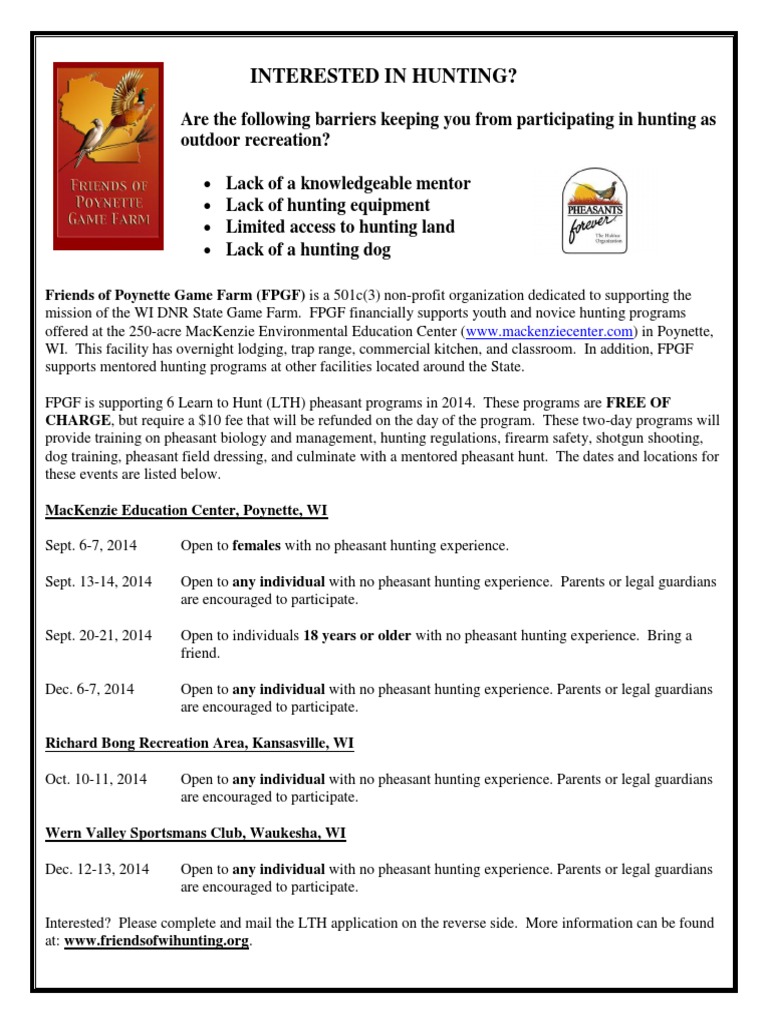 2014 Learn To Hunt Program | PDF | Sports & Recreation | Lifestyle