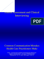 Patient Assessment and Clinical Interviewing 1257564079 Phpapp01
