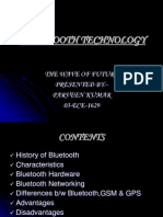 Bluetooth Technology: The Wave of Future Presented By:-Parveen Kumar 03-ECE-1629
