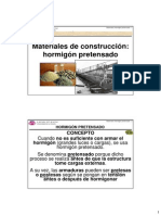 Materiales de Construccion Hormigon Pretensado