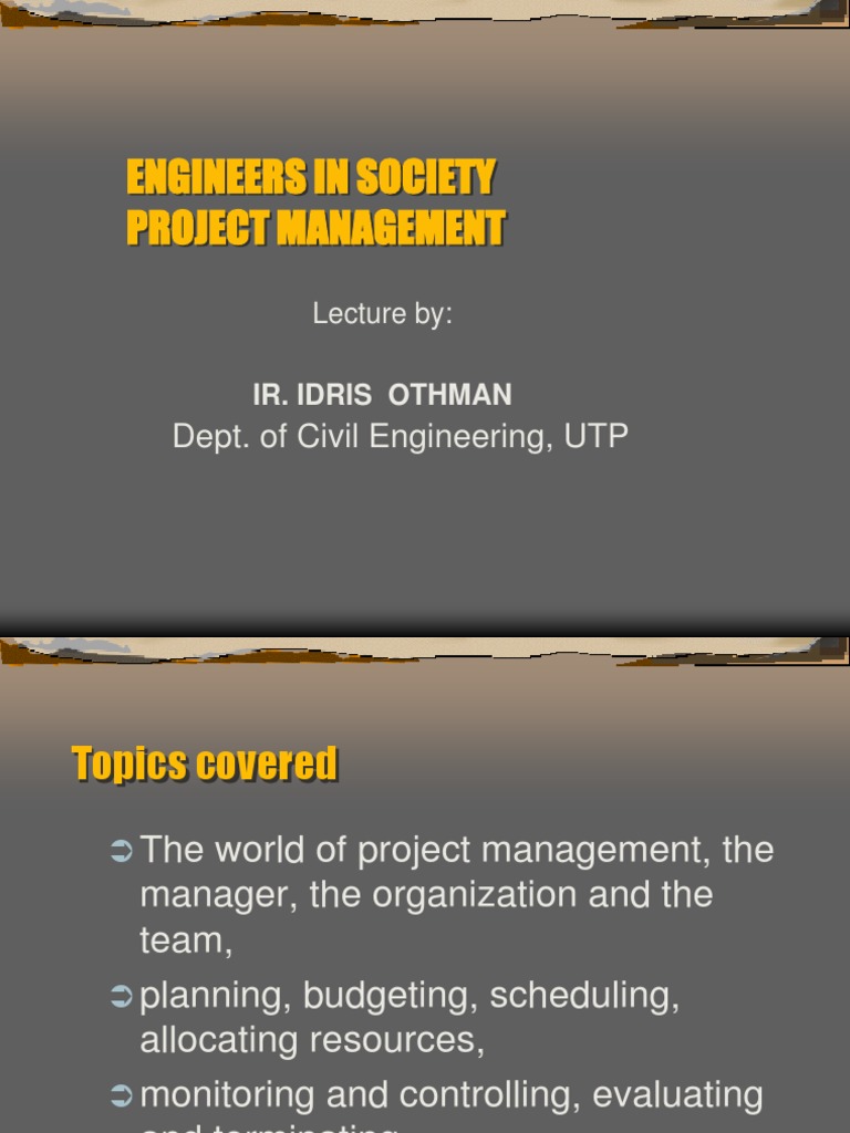 Project Management in Engineering | PDF | Project Management | Business