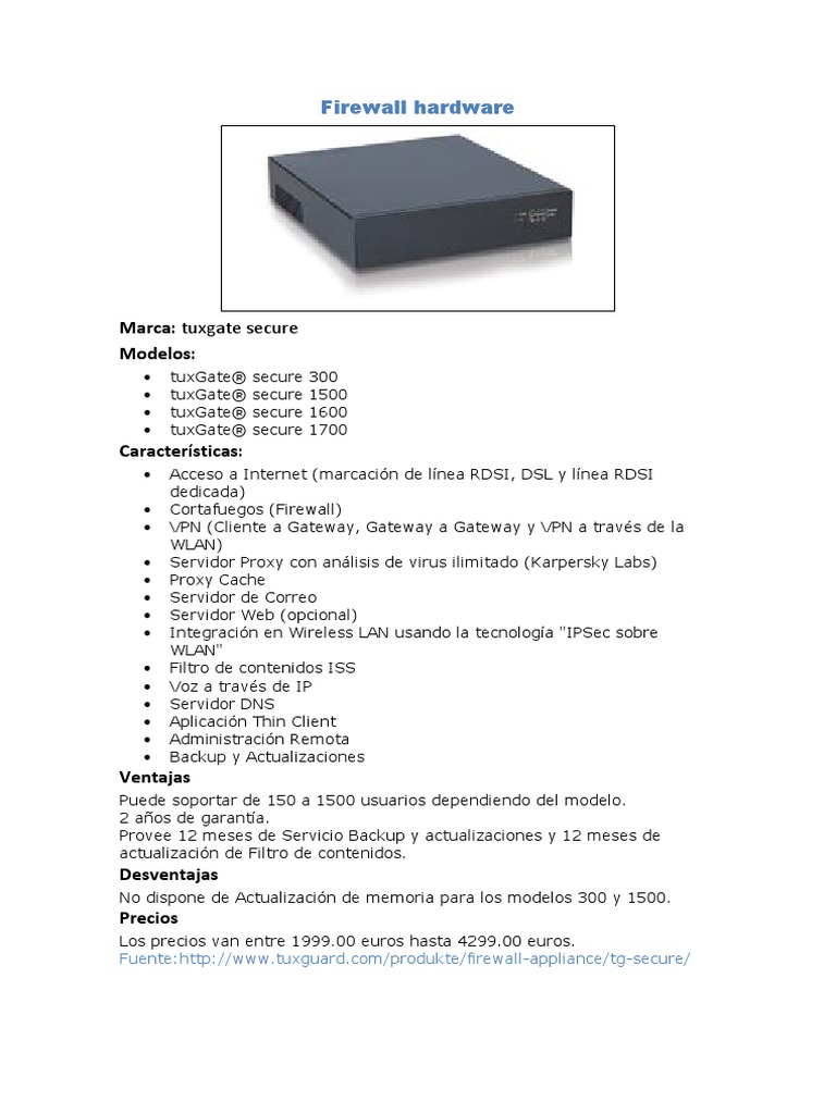 Firewall Hardware | PDF