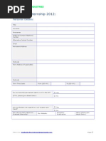 Graduate Internship 2012:: Personal Details