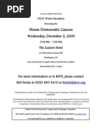 DCCC Winter Reception For Democratic Congressional Campaign Committee