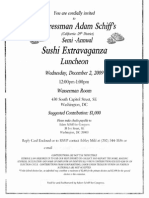 Semi-Annual Sushi Extravaganza Luncheon For Adam Schiff