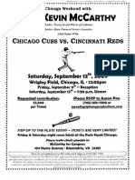 Chicago Weekend - Chicago Cubs vs. Cincinnati Reds For Kevin McCarthy