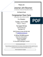 Reception For John Boozman