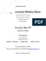 Reception For Melissa Bean