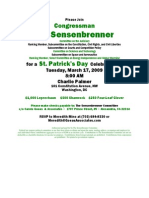 St. Patrickâ ™s Day Celebration For F James Sensenbrenner