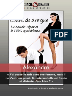 Cours de Drague - Le Coach de Drague Répond À Alexandre PDF