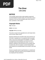 Download THE GIVER by JuAn Da OsOrio SN236753189 doc pdf