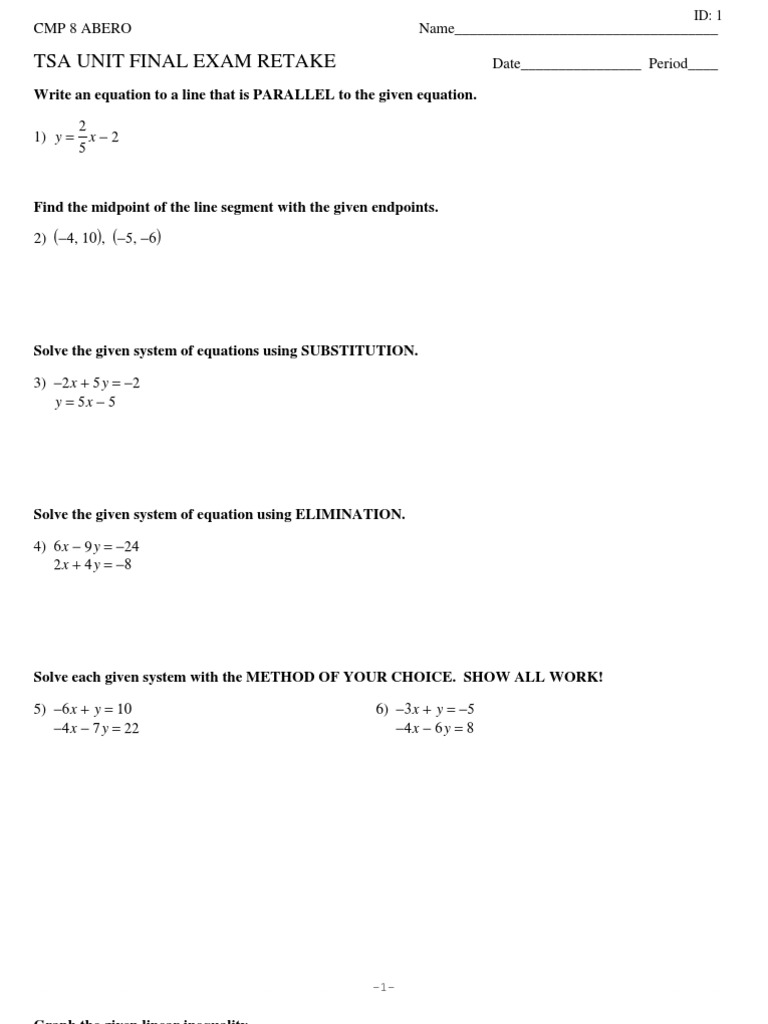 Pages From Tsa Unit Final Retake New 2009 | PDF | Discrete Mathematics ...