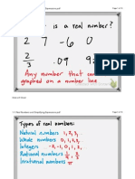 1-1 Real Numbers and Simplifying Expressions