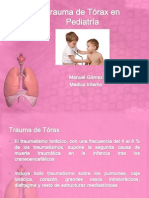 Trauma de Tórax en Pediatría