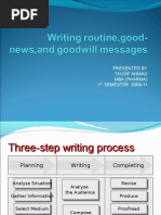 Download Writing RoutineGood-news and Goodwill Messages by tausifmbapharma SN23676957 doc pdf