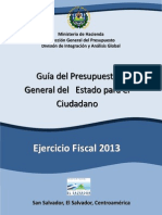 Guia Del Presupuesto Para El Ciudadano 2013
