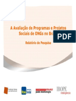 A Avaliação de Programas e Projetos Sociais de ONGs No Brasil - Vários Autores