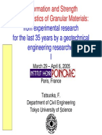 Deformation and Strength Characteristics of Granular Materials