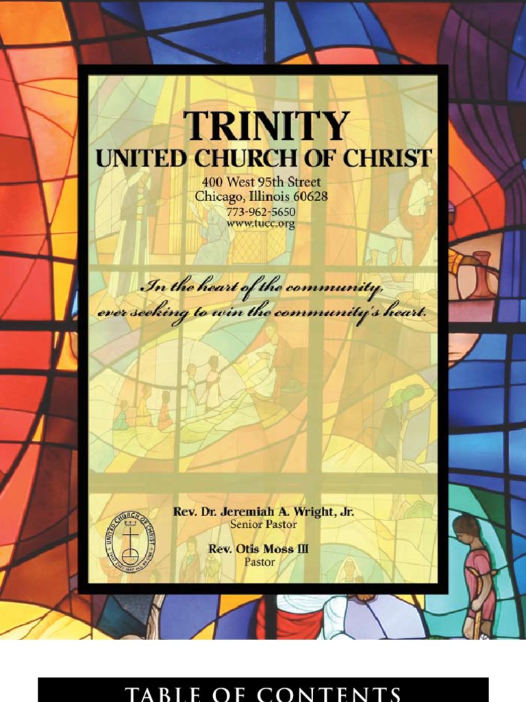 Trinity United Church of Christ Bulletin Feb 4 2007 PDF Jews Bishop