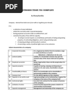 Features and Types of Companies