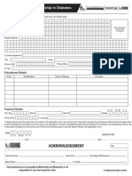 Diabetes Application Form