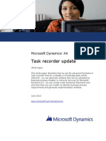 Task Recorder Update AX 2012