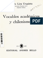 Lira - Vocablos Academicos y Chilenismos