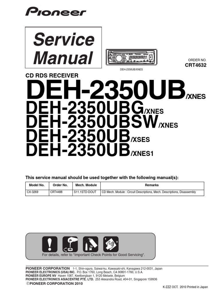 Pioneer Deh 14ub Wiring Diagram