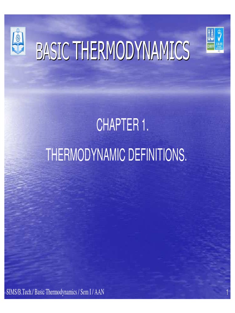 Introduction to Basic Thermodynamics | PDF | Thermodynamic Equilibrium ...