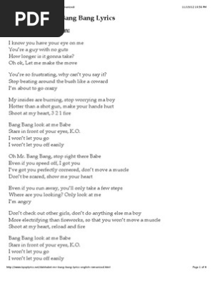 Dalshabet Mr Bang Bang Lyrics English Romanized Pdf Leisure