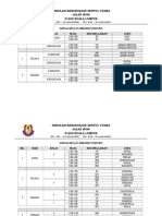 JADUAL Kelas Tambahan 2013