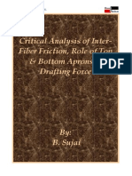 Critical Analysis of Inter Fiber Friction, Role of Top & Bottom Aprons & Drafting Force