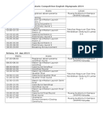 Rundown English Olympiads