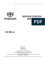 Piaggio X9 500 Service Station Manual (2002-EnGLISH-70 Pages)