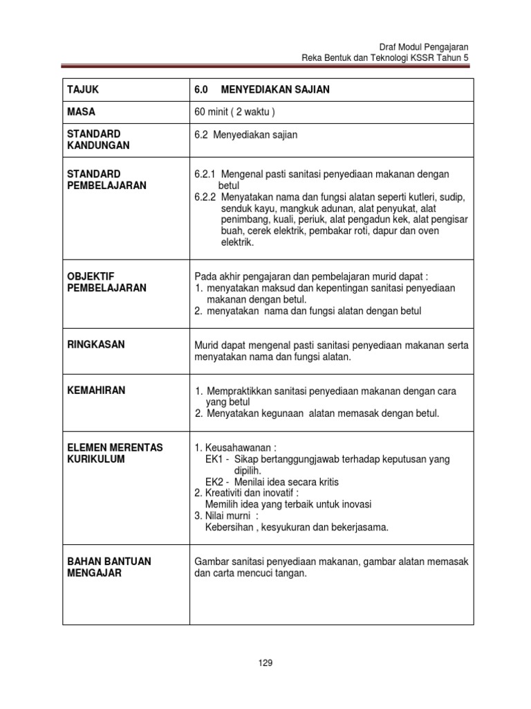 Modul RBT Tahun 5 (SRT) | PDF