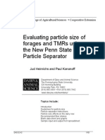 Evaluating Particle Size of Forages and TMRs Using The New Penn State Forage Particle Separator