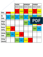 Sample Guided Reading Schedule-G1 Wta