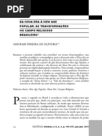 Da Nova Era à New Age Popular; Transformações No Campo Religioso Brasileiro